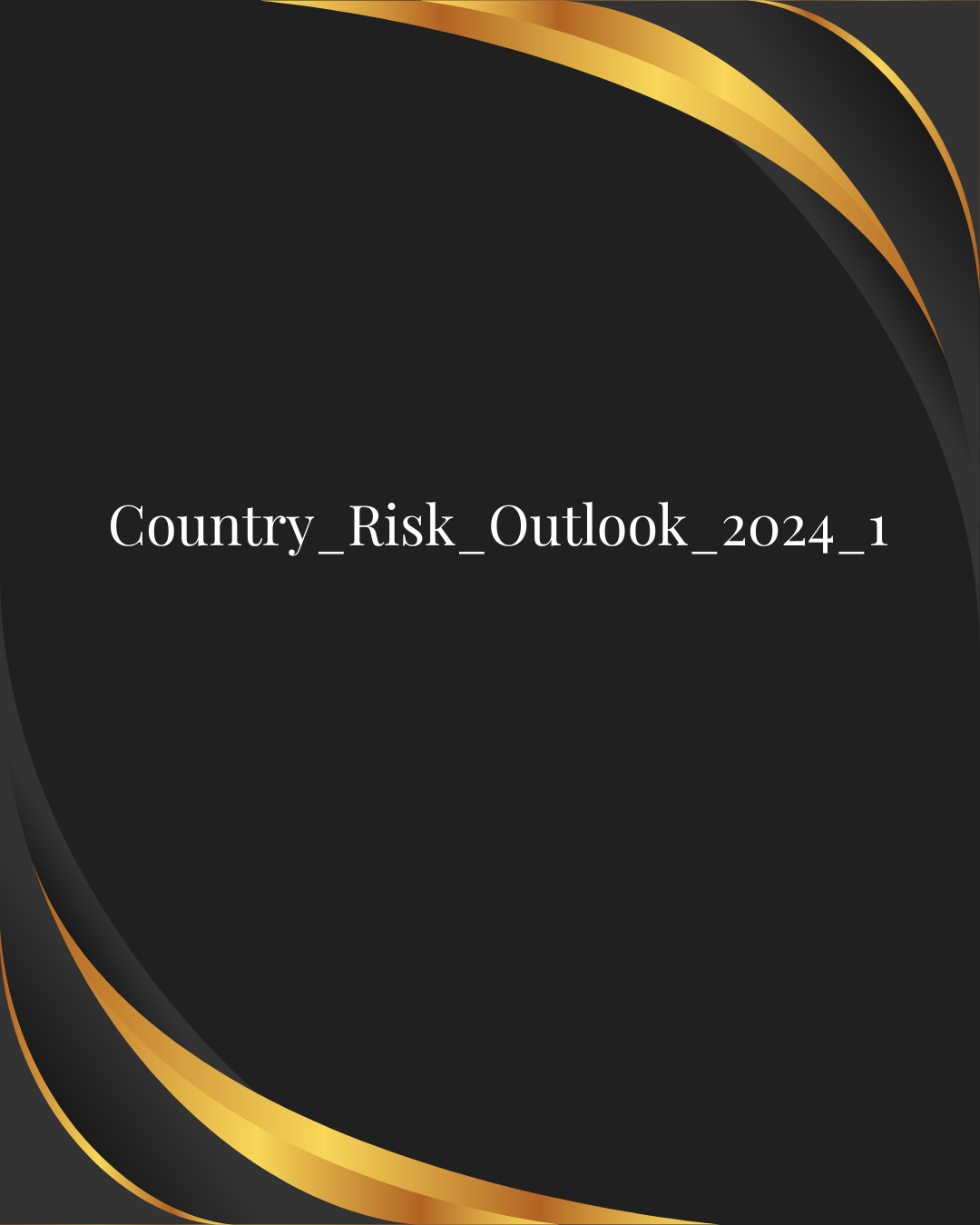Quarterly Risk Outlook - 1st Qrt 2024 cover